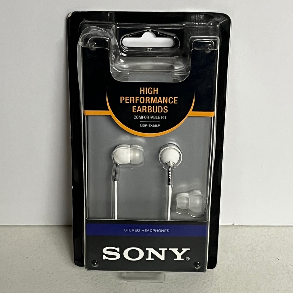 Vintage Sony High Performance Ear Buds Headphones MDR-EX55LP
